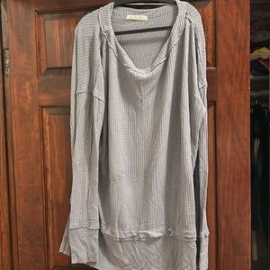 We the Free Gray Knit Long Sleeve Small